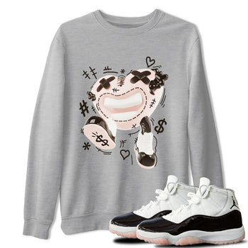 Air Jordan 11 Neapolitan shirt to match jordans Walk In Love sneaker tees AJ11 Neapolitan SNRT Sneaker Release Tees Unisex Heather Grey 1 T-Shirt
