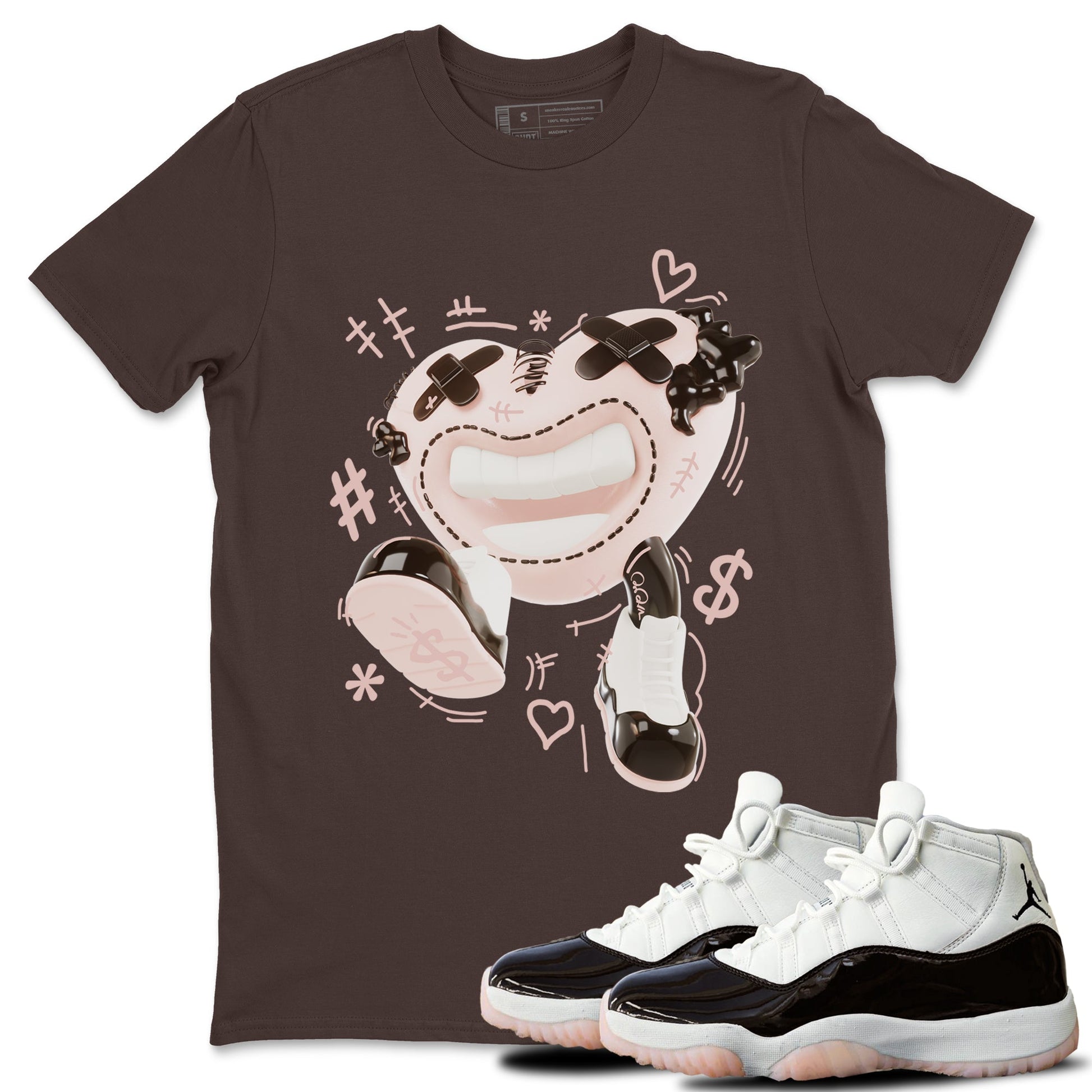 Air Jordan 11 Neapolitan shirt to match jordans Walk In Love sneaker tees AJ11 Neapolitan SNRT Sneaker Release Tees Unisex Dark Chocolate 1 T-Shirt