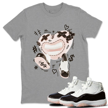 Air Jordan 11 Neapolitan shirt to match jordans Walk In Love sneaker tees AJ11 Neapolitan SNRT Sneaker Release Tees Unisex Heather Grey 1 T-Shirt