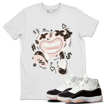 Air Jordan 11 Neapolitan shirt to match jordans Walk In Love sneaker tees AJ11 Neapolitan SNRT Sneaker Release Tees Unisex White 1 T-Shirt