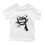 11s Black and Varsity Royal shirt to match jordans Walk In Love sneaker tees Air Jordan 11 Black/Varsity Royal SNRT Sneaker Release Tees Baby Toddler White 2 T-Shirt