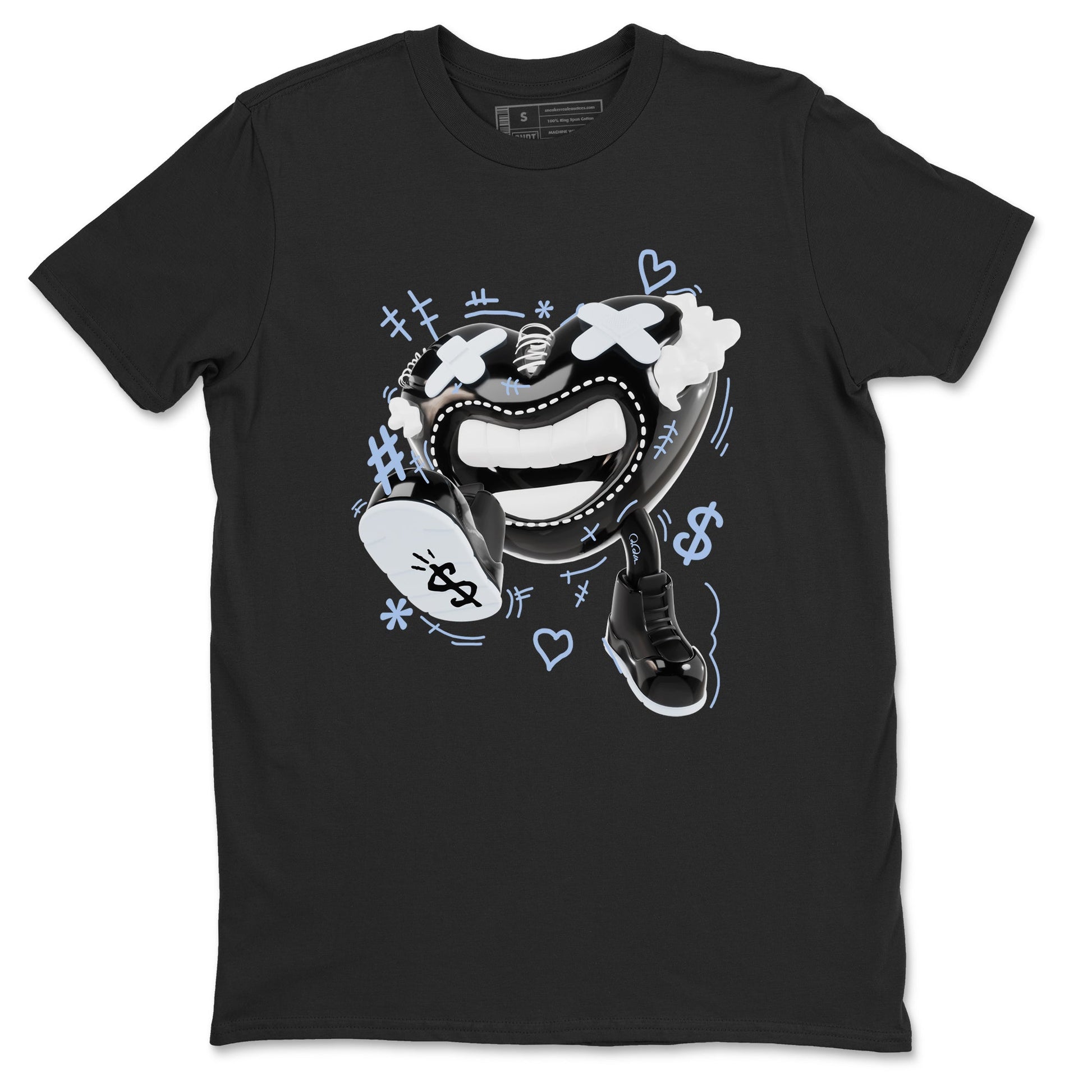 11s Black and Varsity Royal shirt to match jordans Walk In Love sneaker tees Air Jordan 11 Black/Varsity Royal SNRT Sneaker Release Tees Unisex Black 2 T-Shirt
