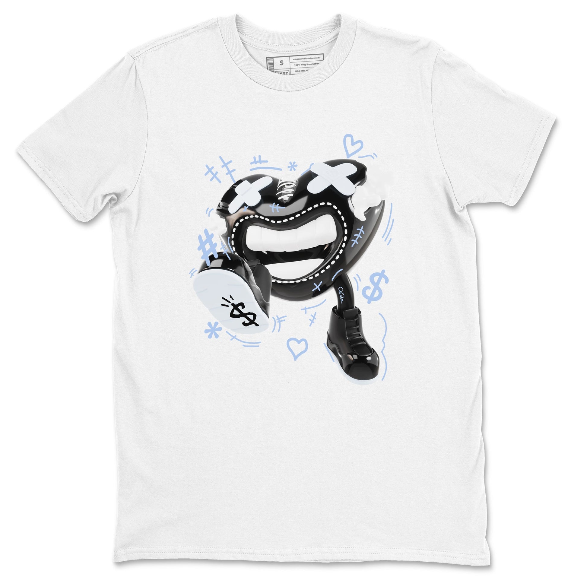 11s Black and Varsity Royal shirt to match jordans Walk In Love sneaker tees Air Jordan 11 Black/Varsity Royal SNRT Sneaker Release Tees Unisex White 2 T-Shirt