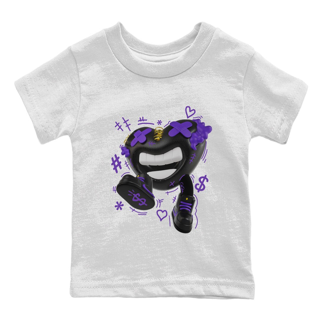 Air Jordan 12 Field Purple shirt to match jordans Walk In Love sneaker tees AJ12 Field Purple SNRT Sneaker Release Tees Baby Toddler White 2 T-Shirt