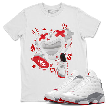Air Jordan 13 Wolf Grey shirt to match jordans Walk In Love sneaker tees AJ13 Wolf Grey SNRT Sneaker Release Tees Unisex White 1 T-Shirt