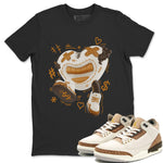 Air Jordan 3 Palomino shirt to match jordans Walk In Love sneaker tees AJ3 Palomino SNRT Sneaker Release Tees Unisex Black 1 T-Shirt