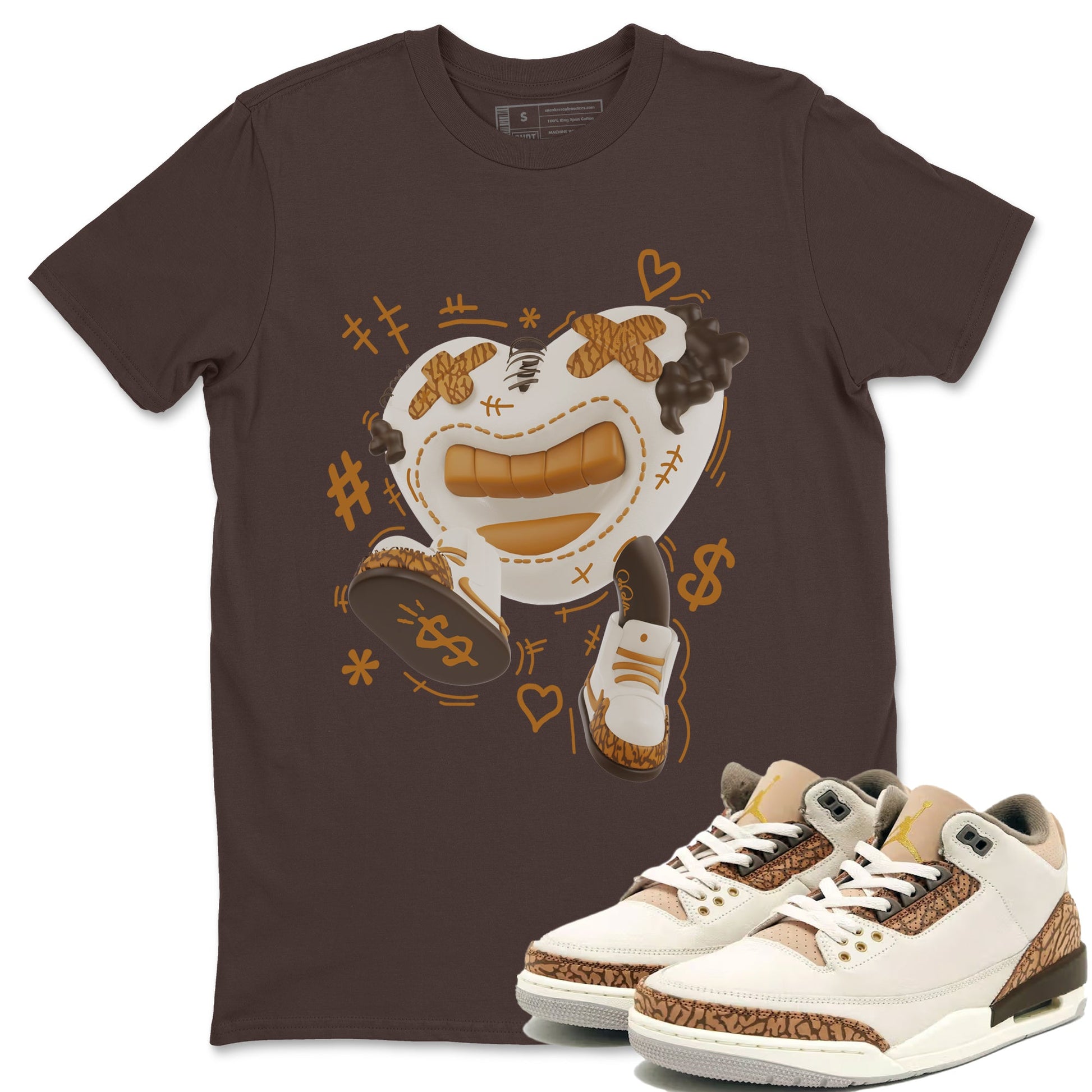 Air Jordan 3 Palomino shirt to match jordans Walk In Love sneaker tees AJ3 Palomino SNRT Sneaker Release Tees Unisex Dark Chocolate 1 T-Shirt