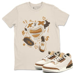 Air Jordan 3 Palomino shirt to match jordans Walk In Love sneaker tees AJ3 Palomino SNRT Sneaker Release Tees Unisex Natural 1 T-Shirt