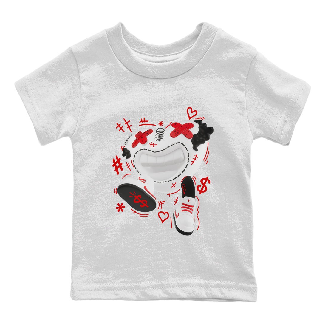 Air Jordan 4 Red Cement shirt to match jordans Walk In Love sneaker tees AJ4 Red Cement SNRT Sneaker Release Tees Baby Toddler White 2 T-Shirt