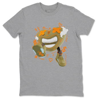 5s Olive shirt to match jordans Walk In Love sneaker tees Air Jordan 5 Olive SNRT Sneaker Release Tees unisex cotton Heather Grey 2 crew neck shirt