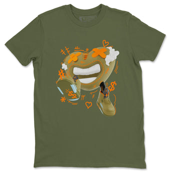 5s Olive shirt to match jordans Walk In Love sneaker tees Air Jordan 5 Olive SNRT Sneaker Release Tees unisex cotton Military Green 2 crew neck shirt