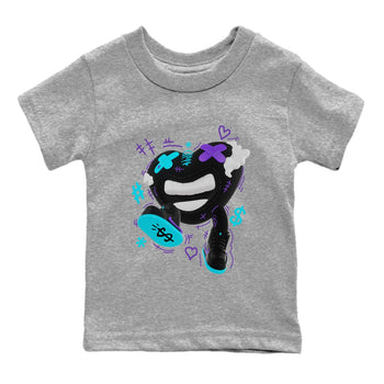 Air Jordan 6 Aqua shirt to match jordans Walk In Love sneaker tees AJ6 Aqua SNRT Sneaker Release Tees Baby Toddler Heather Grey 2 T-Shirt
