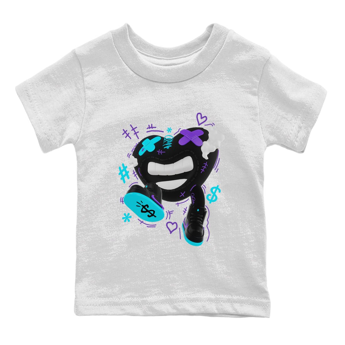 Air Jordan 6 Aqua shirt to match jordans Walk In Love sneaker tees AJ6 Aqua SNRT Sneaker Release Tees Baby Toddler White 2 T-Shirt