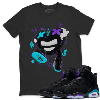 Air Jordan 6 Aqua shirt to match jordans Walk In Love sneaker tees AJ6 Aqua SNRT Sneaker Release Tees Unisex Black 1 T-Shirt