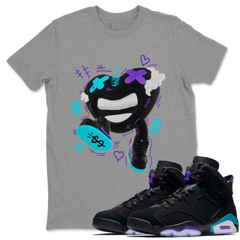 Air Jordan 6 Aqua shirt to match jordans Walk In Love sneaker tees AJ6 Aqua SNRT Sneaker Release Tees Unisex Heather Grey 1 T-Shirt