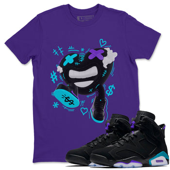 Air Jordan 6 Aqua shirt to match jordans Walk In Love sneaker tees AJ6 Aqua SNRT Sneaker Release Tees Unisex Purple 1 T-Shirt