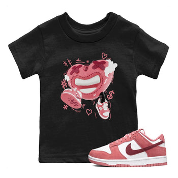 Dunk Valentines Day 2024 shirt to match jordans Walk In Love sneaker tees Dunk Happy Valentines Day 2024 SNRT Sneaker Release Tees Baby Toddler Black 1 T-Shirt
