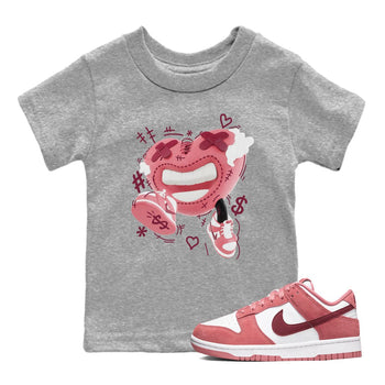 Dunk Valentines Day 2024 shirt to match jordans Walk In Love sneaker tees Dunk Happy Valentines Day 2024 SNRT Sneaker Release Tees Baby Toddler Heather Grey 1 T-Shirt