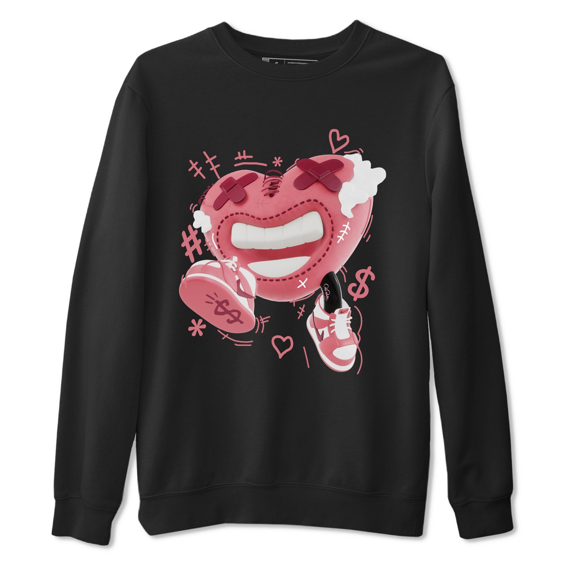 Dunk Valentines Day 2024 shirt to match jordans Walk In Love sneaker tees Dunk Happy Valentines Day 2024 SNRT Sneaker Release Tees Unisex Black 2 T-Shirt