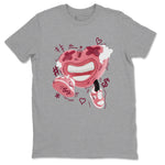 Dunk Valentines Day 2024 shirt to match jordans Walk In Love sneaker tees Dunk Happy Valentines Day 2024 SNRT Sneaker Release Tees Unisex Heather Grey 2 T-Shirt