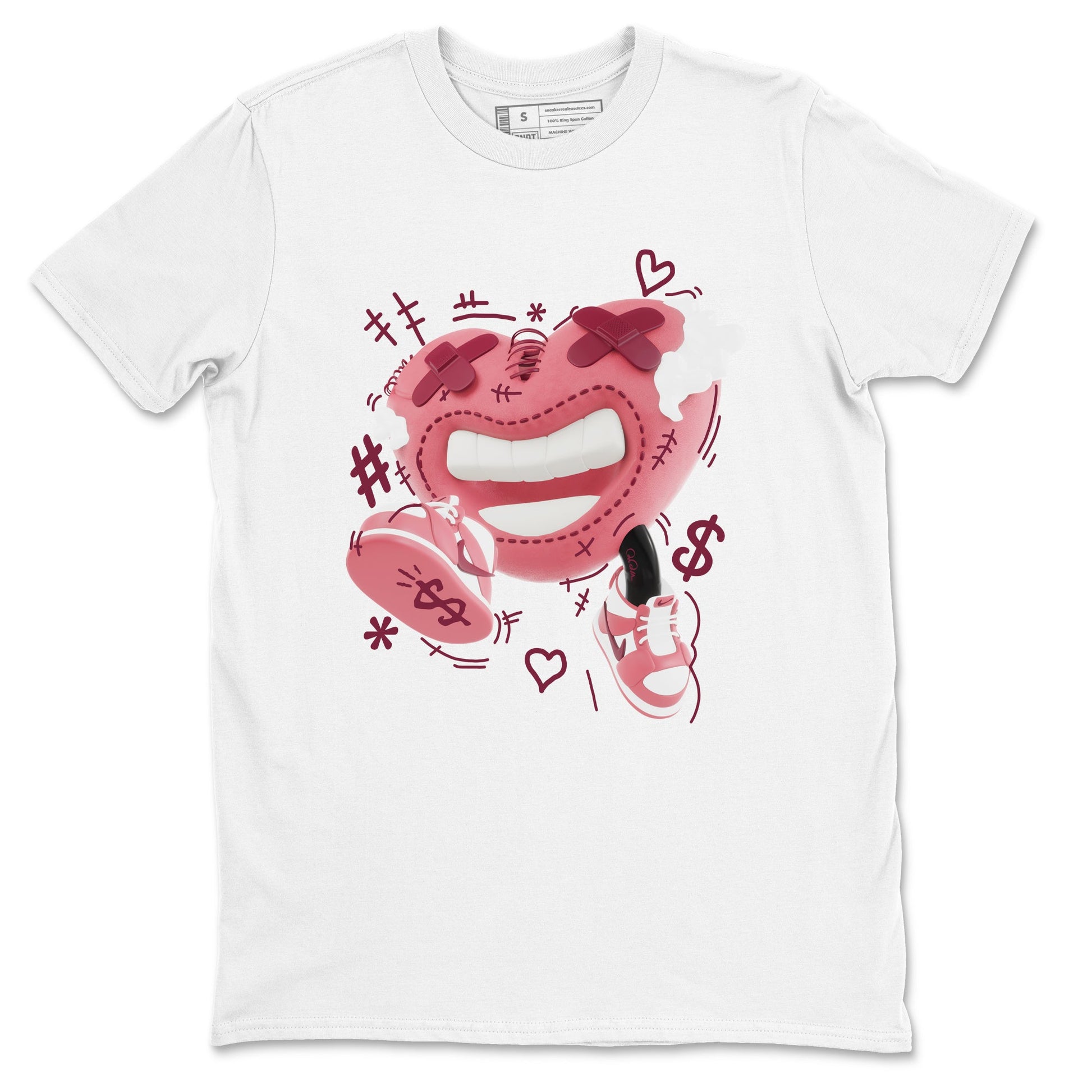 Dunk Valentines Day 2024 shirt to match jordans Walk In Love sneaker tees Dunk Happy Valentines Day 2024 SNRT Sneaker Release Tees Unisex White 2 T-Shirt