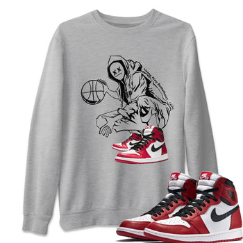 Air Jordan 1 Cicago shirt to match jordans Wanna Play Basketball sneaker tees AJ1 Chicago SNRT Sneaker Release Tees Unisex Heather Grey 1 T-Shirt