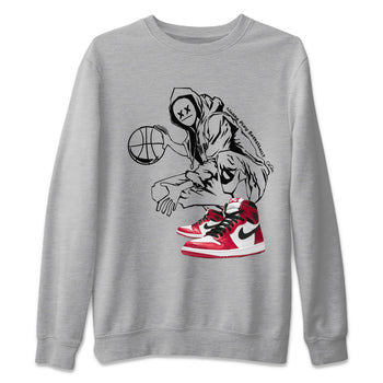 Air Jordan 1 Cicago shirt to match jordans Wanna Play Basketball sneaker tees AJ1 Cicago SNRT Sneaker Release Tees Unisex Heather Grey 2 T-Shirt