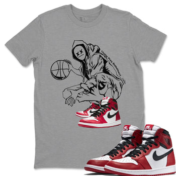 Air Jordan 1 Chicago shirt to match jordans Wanna Play Basketball sneaker tees AJ1 Cicago SNRT Sneaker Release Tees Unisex Heather Grey 1 T-Shirt