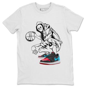 Air Jordan 1 UNC to Chicago shirt to match jordans Wanna Play Basketball sneaker tees AJ1 UNC to Chicago SNRT Sneaker Release Tees Unisex White 2 T-Shirt