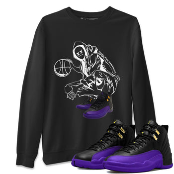 Air Jordan 12 Field Purple shirt to match jordans Wanna Play Basketball sneaker tees AJ12 Field Purple SNRT Sneaker Release Tees Unisex Black 1 T-Shirt