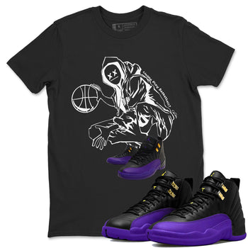 Air Jordan 12 Field Purple shirt to match jordans Wanna Play Basketball sneaker tees AJ12 Field Purple SNRT Sneaker Release Tees Unisex Black 1 T-Shirt