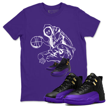 Air Jordan 12 Field Purple shirt to match jordans Wanna Play Basketball sneaker tees AJ12 Field Purple SNRT Sneaker Release Tees Unisex Purple 1 T-Shirt