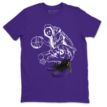 Air Jordan 12 Field Purple shirt to match jordans Wanna Play Basketball sneaker tees AJ12 Field Purple SNRT Sneaker Release Tees Unisex Purple 2 T-Shirt