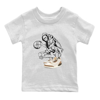 Air Jordan 3 Palomino shirt to match jordans Wanna Play Basketball sneaker tees AJ3 Palomino SNRT Sneaker Release Tees Baby Toddler White 2 T-Shirt