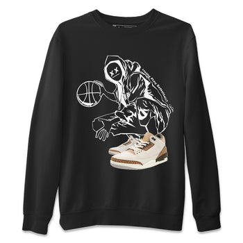 Air Jordan 3 Palomino shirt to match jordans Wanna Play Basketball sneaker tees AJ3 Palomino SNRT Sneaker Release Tees Unisex Black 2 T-Shirt