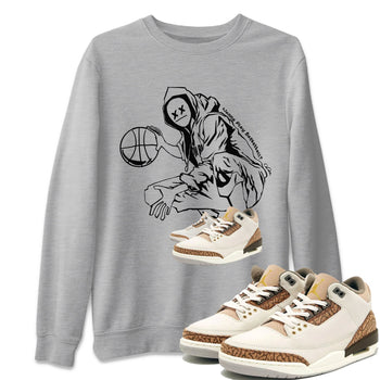 Air Jordan 3 Palomino shirt to match jordans Wanna Play Basketball sneaker tees AJ3 Palomino SNRT Sneaker Release Tees Unisex Heather Grey 1 T-Shirt