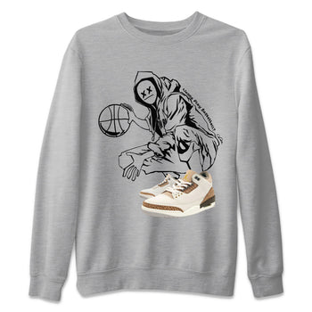 Air Jordan 3 Palomino shirt to match jordans Wanna Play Basketball sneaker tees AJ3 Palomino SNRT Sneaker Release Tees Unisex Heather Grey 2 T-Shirt
