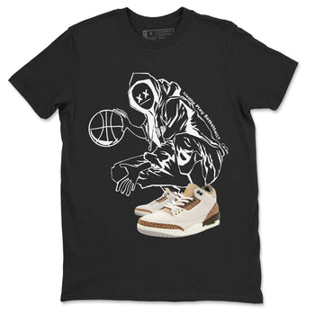 Air Jordan 3 Palomino shirt to match jordans Wanna Play Basketball sneaker tees AJ3 Palomino SNRT Sneaker Release Tees Unisex Black 2 T-Shirt