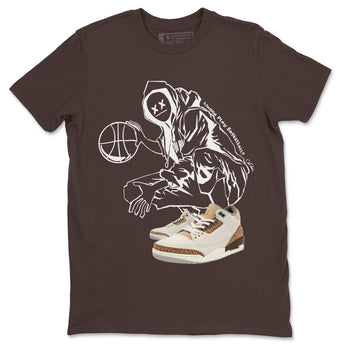 Air Jordan 3 Palomino shirt to match jordans Wanna Play Basketball sneaker tees AJ3 Palomino SNRT Sneaker Release Tees Unisex Dark Chocolate 2 T-Shirt