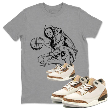 Air Jordan 3 Palomino shirt to match jordans Wanna Play Basketball sneaker tees AJ3 Palomino SNRT Sneaker Release Tees Unisex Heather Grey 1 T-Shirt