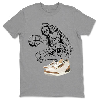 Air Jordan 3 Palomino shirt to match jordans Wanna Play Basketball sneaker tees AJ3 Palomino SNRT Sneaker Release Tees Unisex Heather Grey 2 T-Shirt
