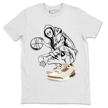 Air Jordan 3 Palomino shirt to match jordans Wanna Play Basketball sneaker tees AJ3 Palomino SNRT Sneaker Release Tees Unisex White 2 T-Shirt