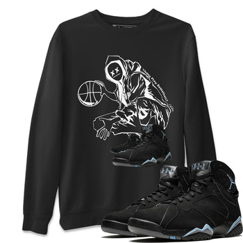 Air Jordan 7 Chambray shirt to match jordans Wanna Play Basketball sneaker tees AJ7 Chambray SNRT Sneaker Release Tees Unisex Black 1 T-Shirt
