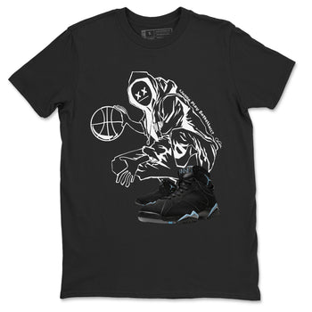 Air Jordan 7 Chambray shirt to match jordans Wanna Play Basketball sneaker tees AJ7 Chambray SNRT Sneaker Release Tees Unisex Black 2 T-Shirt