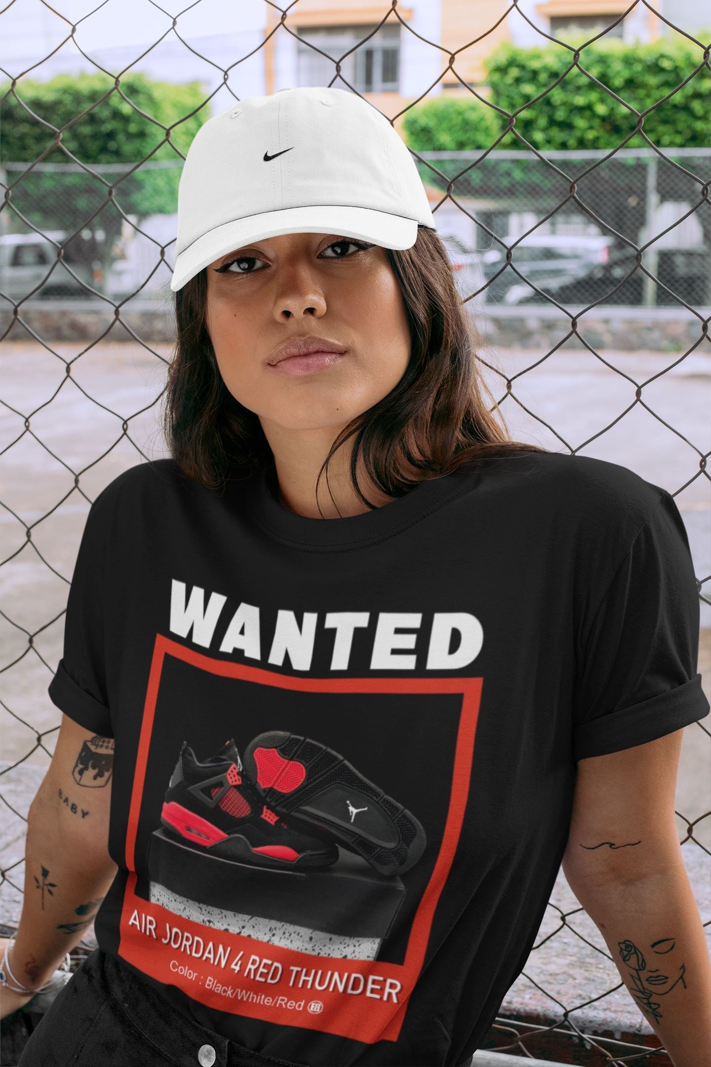 Jordan 4 Red Thunder Sneaker Match Tees Wanted Sneaker Tees Jordan 4 Red Thunder Sneaker Release Tees Unisex Shirts