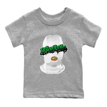 Air Jordan 1 Celtics Sneaker Match Tees Warning Sneaker Tees Air Jordan 1 Retro Celtics Sneaker Release Tees Kids Shirts Heather Grey 2