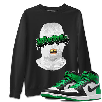 Air Jordan 1 Celtics Warning Crew Neck Sneaker Tees Air Jordan 1 Retro Celtics Sneaker T-Shirts Washing and Care Tip