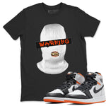 Jordan 1 Electro Orange Sneaker Match Tees Warning Sneaker Tees Jordan 1 Electro Orange Sneaker Release Tees Unisex Shirts