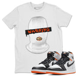 Jordan 1 Electro Orange Sneaker Match Tees Warning Sneaker Tees Jordan 1 Electro Orange Sneaker Release Tees Unisex Shirts