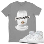 Jordan 1 Neutral Grey Sneaker Match Tees Warning Sneaker Tees Jordan 1 Neutral Grey Sneaker Release Tees Unisex Shirts